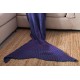 Yarn Knitted Mermaid Tail Blanket Handmade Crochet Throw Super Soft Sofa Bed Mat Sleeping Bag