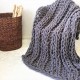 80 x 100cm Handmade Knitted Blanket Cotton Soft Washable Lint-free Throw Blankets