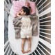 Cute Knitted Rabbit Baby Blankets Infant Soft Warm Wool Swaddle Kids Bath Towel Lovely