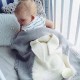 Cute Knitted Rabbit Baby Blankets Infant Soft Warm Wool Swaddle Kids Bath Towel Lovely