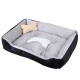 Waterproof Warm Winter Pet Bed With Bone Decoration For Large Dog Puppy Kennel Pet Supplies