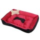 Waterproof Warm Winter Pet Bed With Bone Decoration For Large Dog Puppy Kennel Pet Supplies