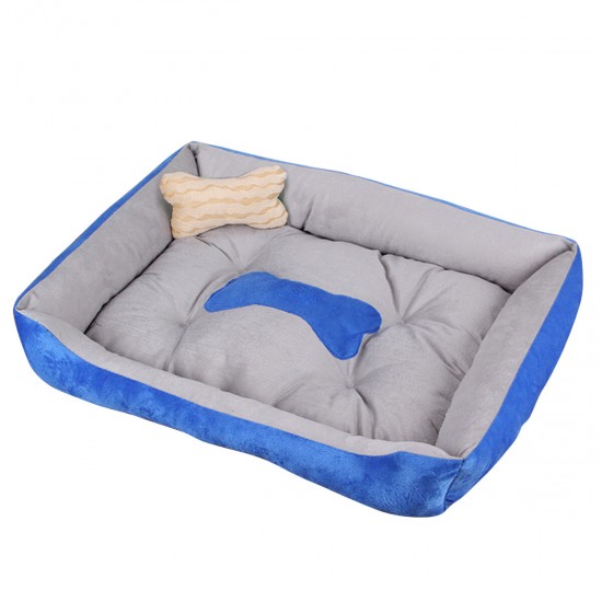 Waterproof Warm Winter Pet Bed With Bone Decoration For Large Dog Puppy Kennel Pet Supplies