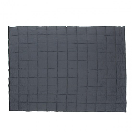 120x180CM Black Grey Weighted Blanket Cotton 7/9/11.5kg Heavy Sensory Relax Blankets