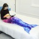 Mermaid Blanket Flannel Fleece Rainbow Mermaid Tail Blanket Adult Sofa Mermaid Quilt Wrap Blankets