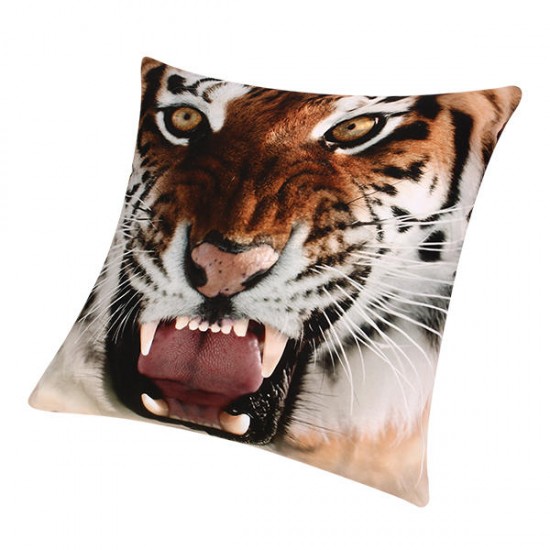 3D Animal Patterns Throw Pillow Case Sofa Office Car Cushion Cover Home Decor