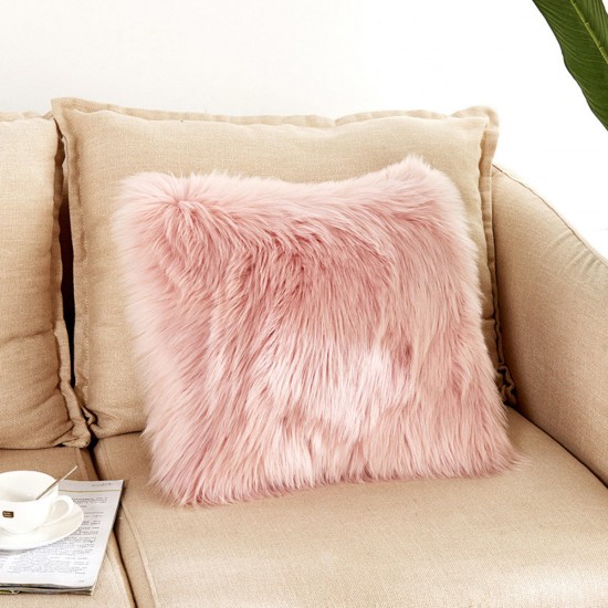 40*40cm Fluffy Plush Soft Sofa Chair Pillow Case Cushion Cover