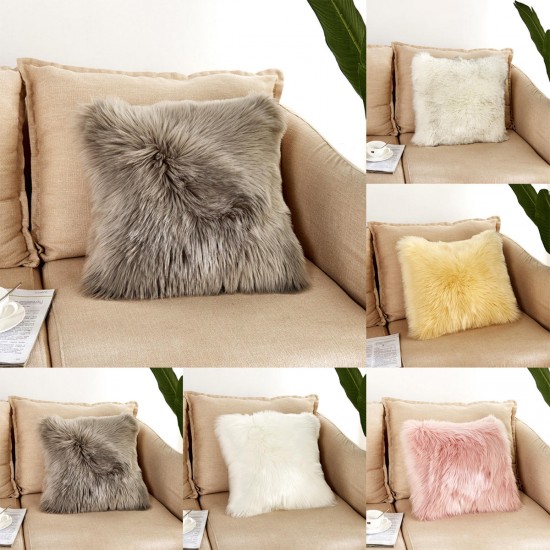 40*40cm Fluffy Plush Soft Sofa Chair Pillow Case Cushion Cover