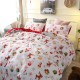 3 PCS Bedding Sets Happy Christmas Quilt Cover Pillowcase For Queen Size