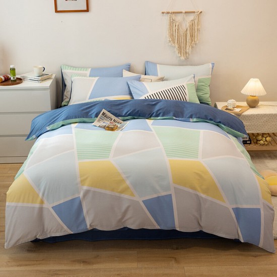 Thickened 100% Cotton Bedding Sets 3/4pcs Suit Single Double Bed Cotton Anti-fading Bed Set Duvet Cover Sets