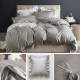 Super Soft Concise Nordic Style 3 Pieces Bedding Sets Twin Queen King Size Pillowcase Quilt Cover Set