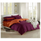 3 Or 4pcs Pure Cotton Purple Pink Color Assorted Plain Bedding Sets