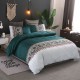 3 PCS Bedding Sets Simple Style Quilt Cover Pillowcase For Queen Size