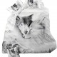 3 PCS Bedding Sets 3D Animal Wolf Head Printing Quilt Cover Pillowcase For Full Size