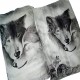 3 PCS Bedding Sets 3D Animal Wolf Head Printing Quilt Cover Pillowcase For Full Size