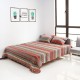 3Pcs 230 x 250cm Plain weave Bed Cover 50 x 70 Pillow Case Cotton Washable Printing Bed Cover for Room Bed Decoration