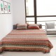 3Pcs 230 x 250cm Plain weave Bed Cover 50 x 70 Pillow Case Cotton Washable Printing Bed Cover for Room Bed Decoration