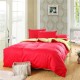 3 Or 4pcs Pure Cotton Brick Red Green Color Assorted Plain Bedding Sets