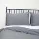 Oeko tex french linen luxury fitted bedsheet duvets stone washed flax bed cover