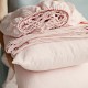 High-grade French Flax Flax Linen Sheets Custom Color Stone Washed Linen Fabric King Size Fashionable Duvet Cover Bedding Set