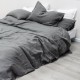 Customized french linen luxury fitted bed sheet duvets stone washed flax duvets